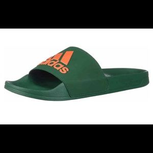adidas | Shoes | Adidas Green Slides | Poshmark